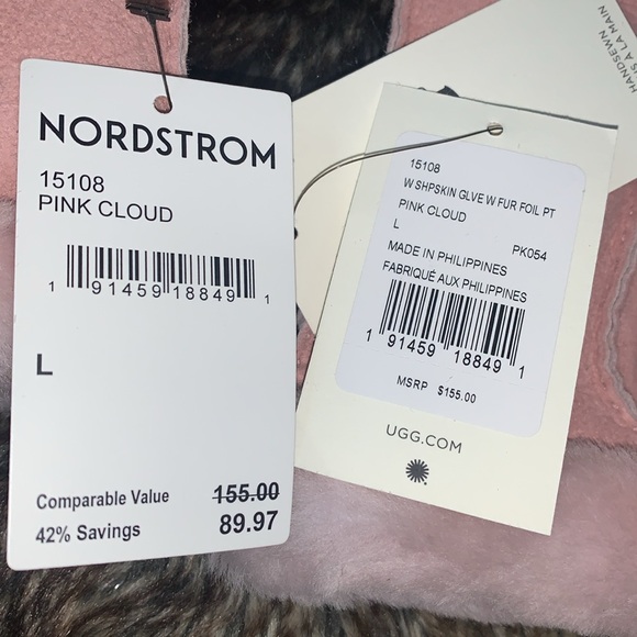 UGG Pink Cloud Winter Gloves-NWT - Picture 4 of 6